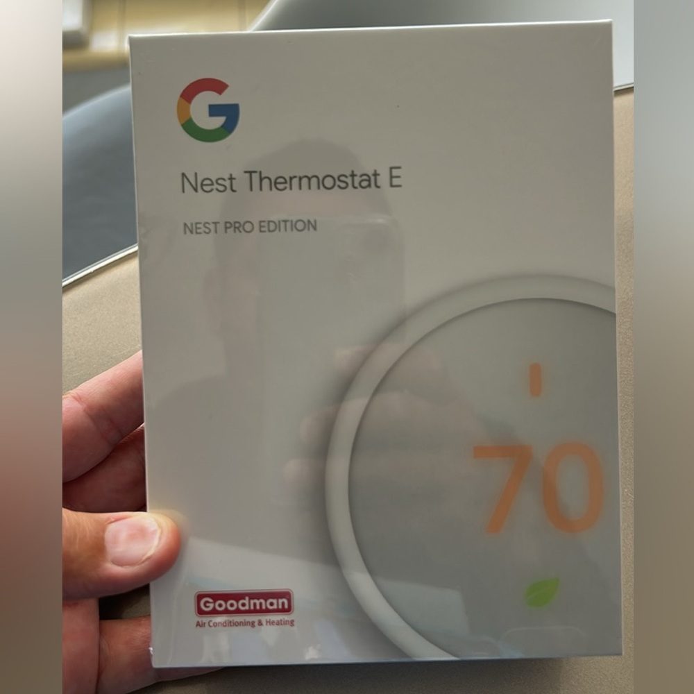 google Nest Thermostat E in white